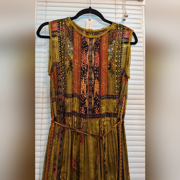 Anthropology Citron embroidered maxi dress by Bhanuni by Jyoti sold out online - Picture 8 of 13